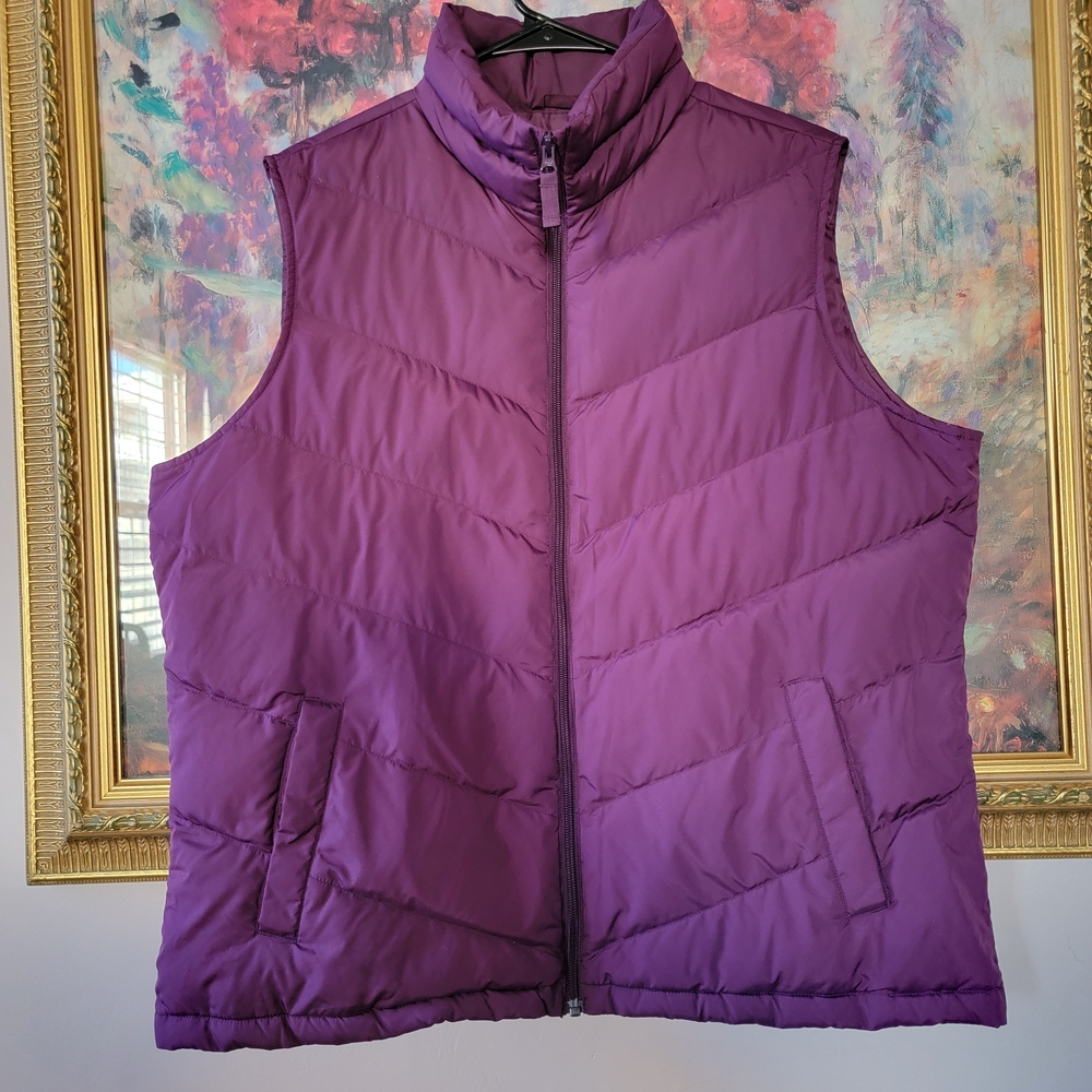 Women's Purple Puffer Vest